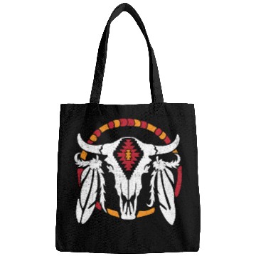 Discover Aztec Pattern Cow Skull Cowboy Indian Mexican Bags