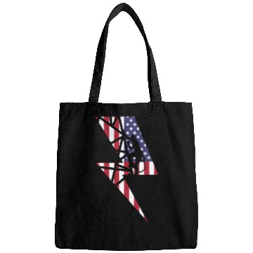 Discover Lineman Usa American Flag Cable Pole Light Gift Bags