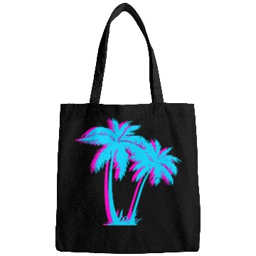 Discover Beach Vaporwave Palm Tree Gift Aesthetic Tropical Bags