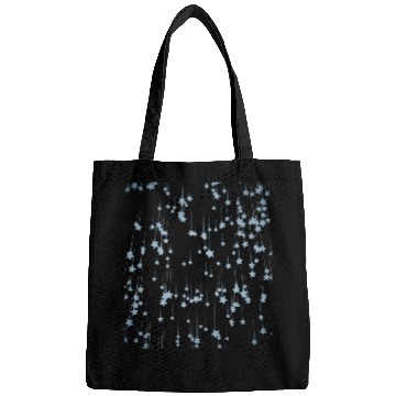 Discover Beautiful blue stars falling down Bags