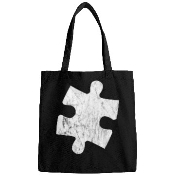 Discover White puzzle piece Bags