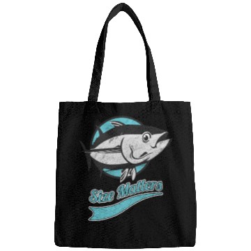 Discover Fish Size Matters Fisherman Fish Ocean Sea Bags