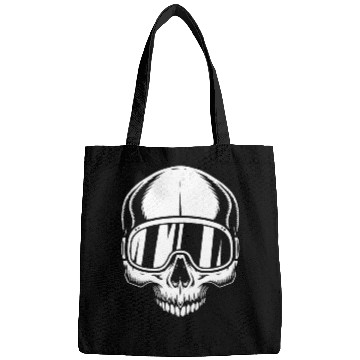 Discover Skull with ski goggles, skiing, snowboarding Bags