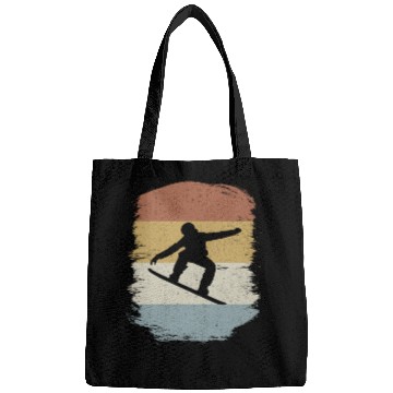 Discover Snowboard Snowboarding Snowboarder Retro Gift Bags