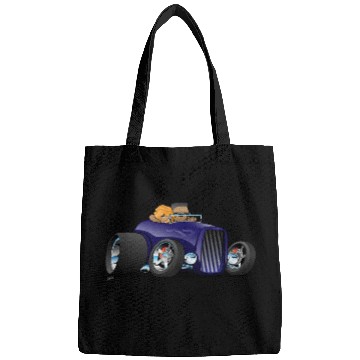 Discover Highboy hot rod deep purple roadster Bags