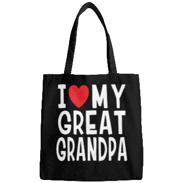 Discover I Love My Great Grandpa Family Love Heart Gift Bags