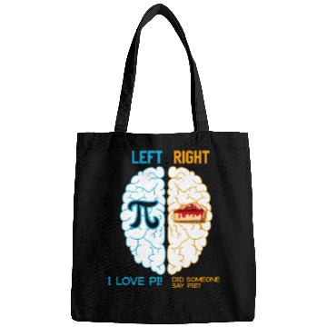 Discover I love Pi / Math icon / Pi / Pie / Math nerd Bags
