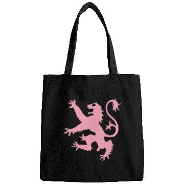 Discover Cute Scottish rampant lion light pink Bags