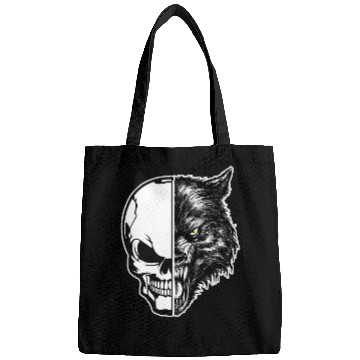 Discover skull and wolf Bags
