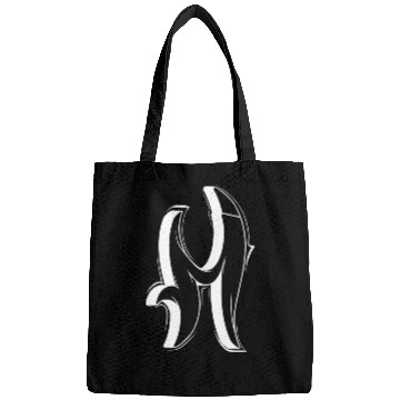 Discover M Graffiti letters initial alphabet gift Bags