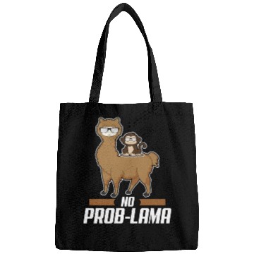 Discover No Prob Lama Llama Alpaka Monkey Gift Sunglasses Bags