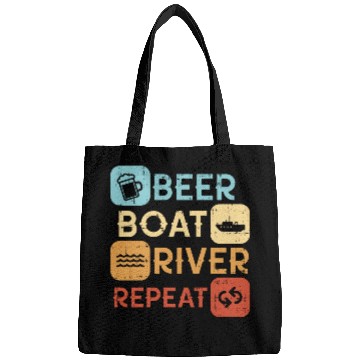 Discover Beer Boat River Repeat Bags
