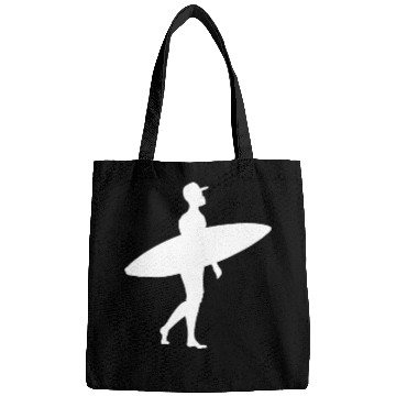Discover Surfer Surfboard Ocean Vacation Beach Bags