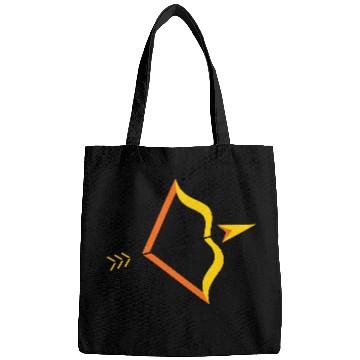 Discover Colorful Abstract Bow and Arrow Design Bags