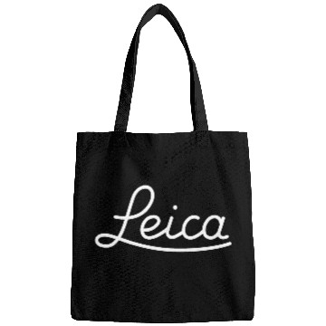 Discover Leica Script Logo (White) Bags