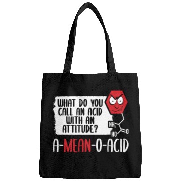 Discover A Mean O Acid, Science Fiction Laboratory Science Bags