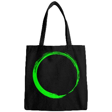 Discover Circle Design Green Bags
