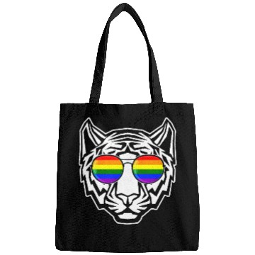 Discover Pride LGBT Tiger Rainbow Sunglasses Bags
