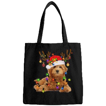 Discover Womens Goldendoodle Christmas Bags Reindeer