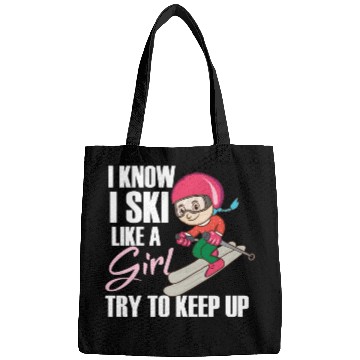 Discover Winter Ski Girl Bags