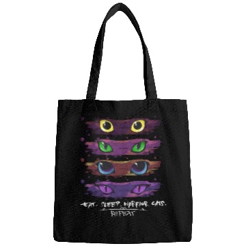 Discover Eat Sleep Warrior Cats Repeat Cat Lover Bags