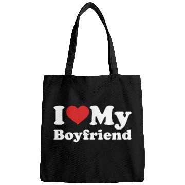 Discover I love my boyfriend Bags