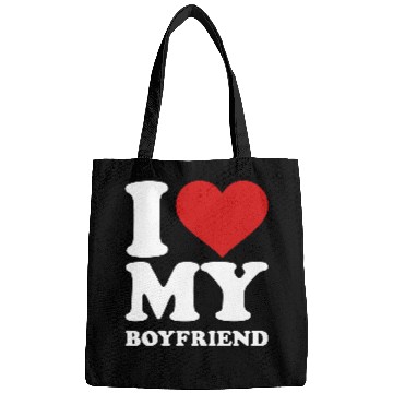 Discover I love my boyfriend Bags