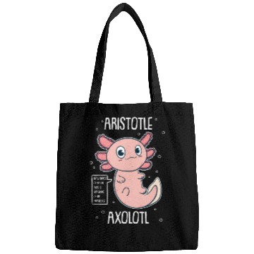 Discover Philosophy Axolotl With Aristotle Quote Bags