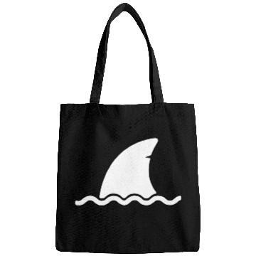 Discover Shark shark fin water sea animal swim present Bags