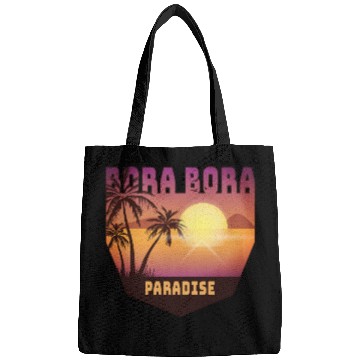 Discover Bora Bora Design with Palms and Sun / Gift Bags
