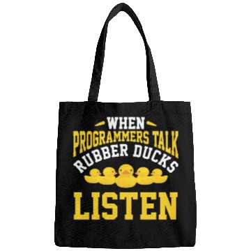 Discover Computer Science Programmer Developer Rubber Duck Bags