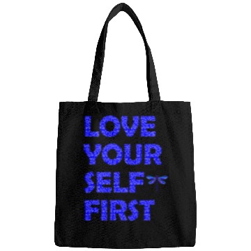 Discover Love yourself first. Know your worth. Self-love. Bags
