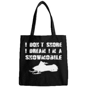 Discover Winter Snowmobile Engine Skiing Funny Fast Gift Bags