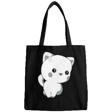 Discover kitten chibi kawaii Bags