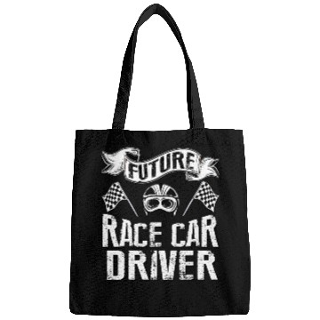 Discover Future Race Car Driver for kids Bags