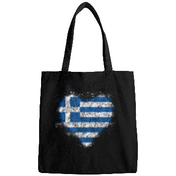 Discover Heart Greek Flag Bags