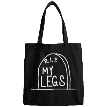 Discover Gravestone RIP My legs gym Bags