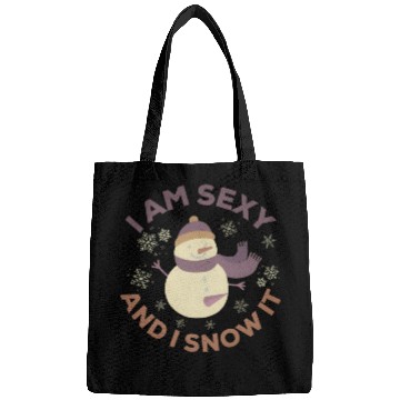Discover Funny Sexy Snowman Slogan Gift christmas Bags