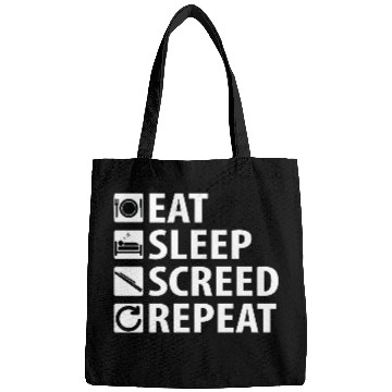 Discover Eat Sleep Screed Repeat (white text) Bags