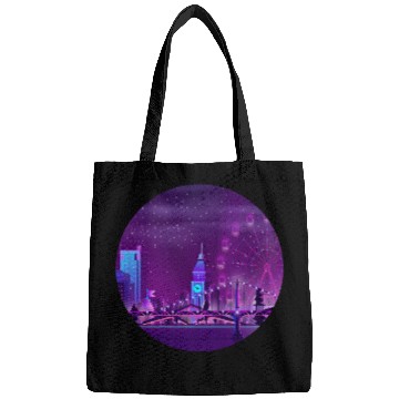 Discover Synthwave Neon City: London Bags