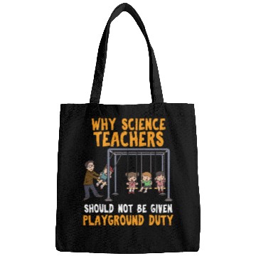 Discover Funny Science Teacher Pendulum physics Bags