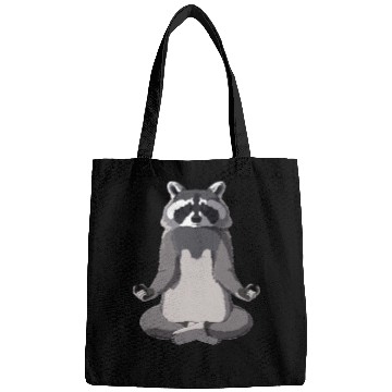 Discover Meditate Raccoon Bags