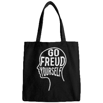 Discover Funny Psychologist Gift - Go Freud Yourself Bags