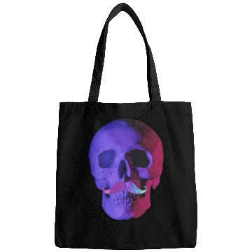Discover Neon Mustache Skull Bags