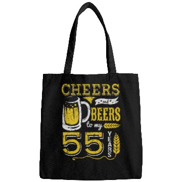 Discover Cheers and Beers 55th Birthday Gift Idea Bags