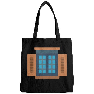 Discover Geometric Cabin Window Design Bags