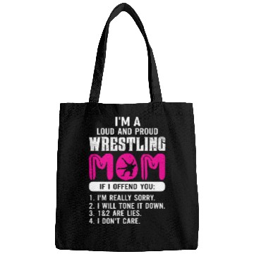 Discover Loud And Proud Wrestling Mom Bags