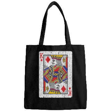 Discover king of diamonds playing card Bags