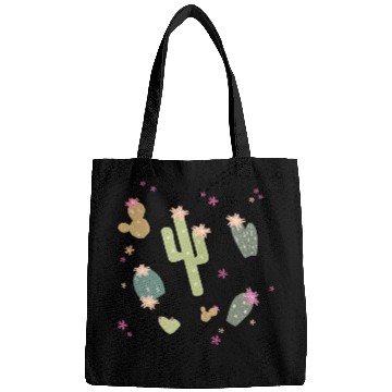 Discover various cactus plants with flowers pattern Bags