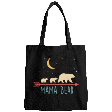 Discover Mama Bear with 2 Cubs Retro Mother's Day Bags